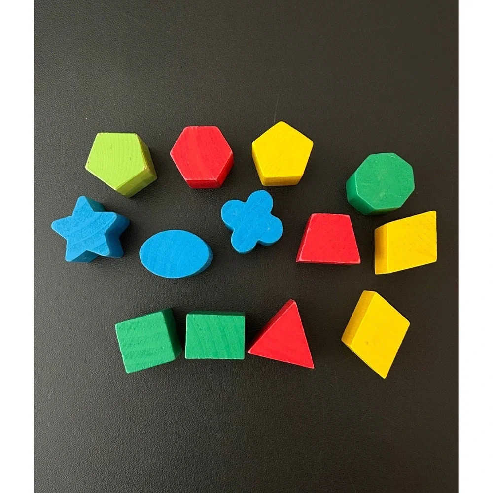 Melissa & Doug Shape Sorting Cube Wooden Educational Toy 12 Pieces 575
